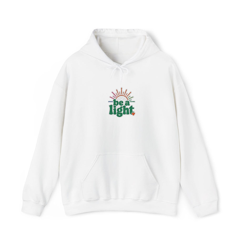 Be a Light Hoodie - Inspirational Christmas Holiday Sweatshirt