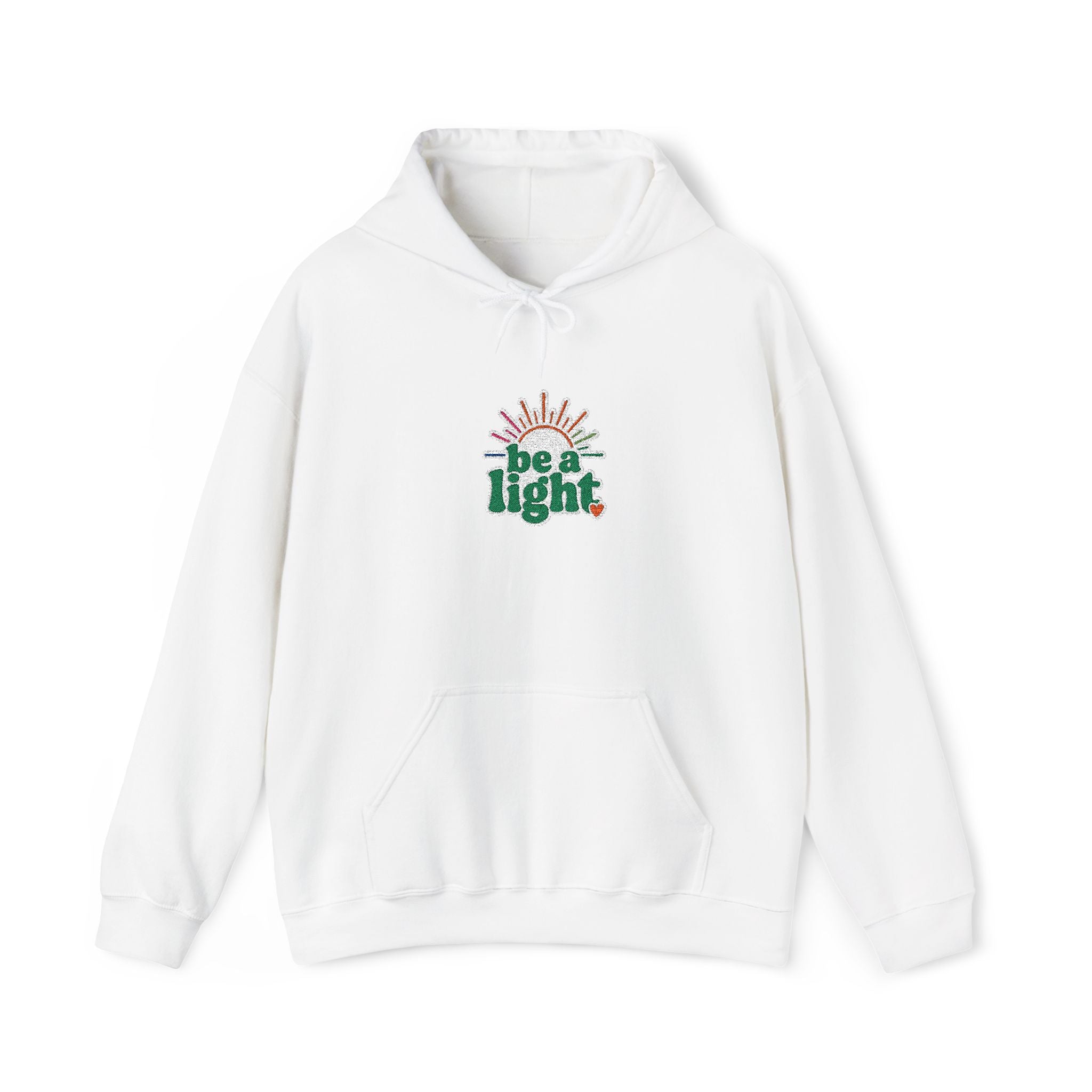 Be a Light Hoodie - Inspirational Christmas Holiday Sweatshirt