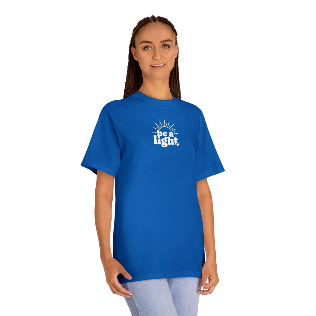 Kindness Matters Tee — "Be A Light" Floral Graphic T-Shirt