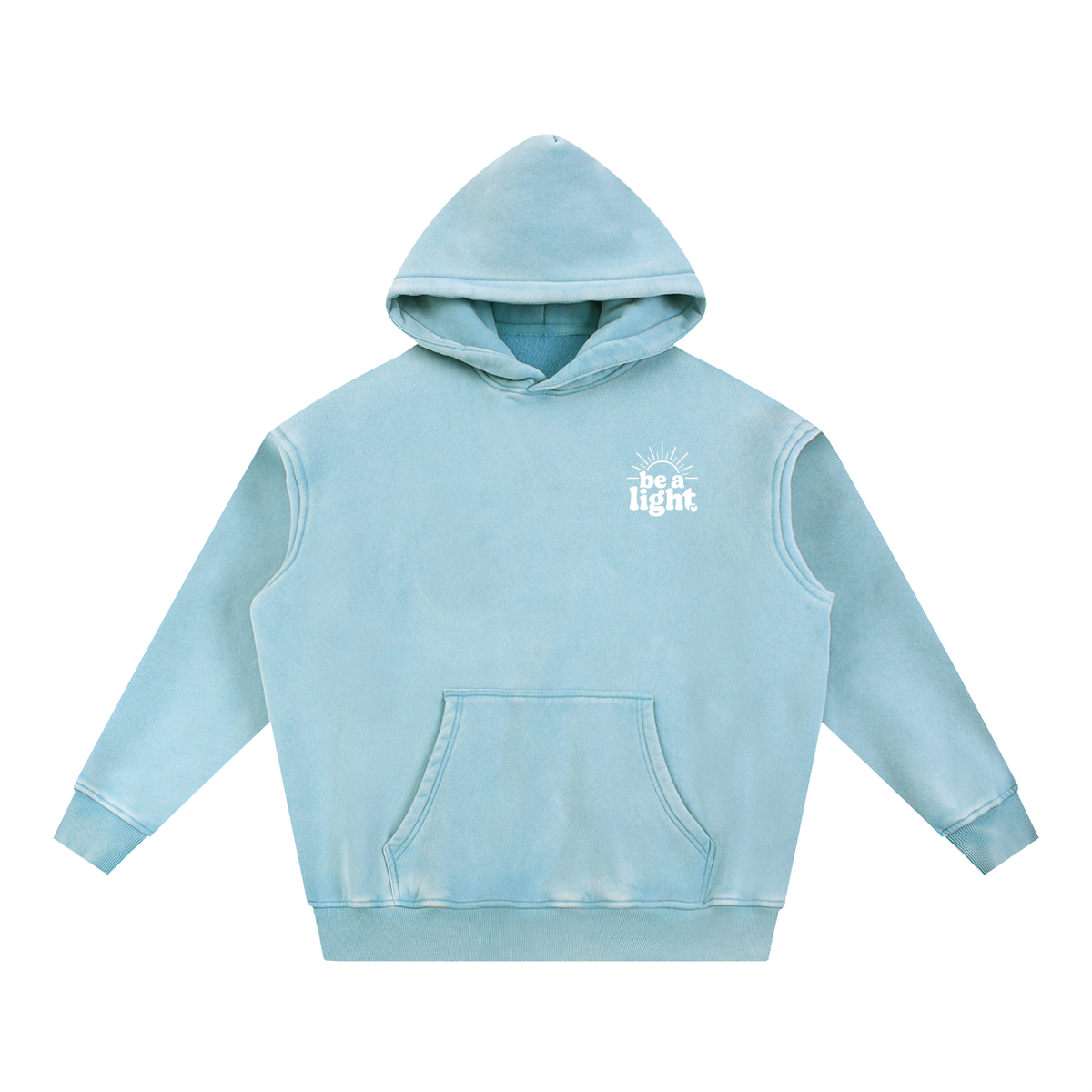 Snow Wash Fleece Oversize Hoodie