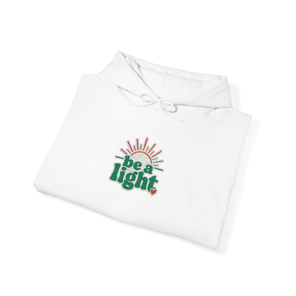 Be a Light Hoodie - Inspirational Christmas Holiday Sweatshirt