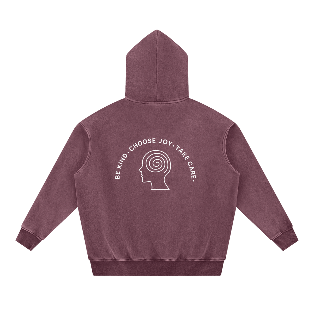 Snow Wash Fleece Oversize Hoodie