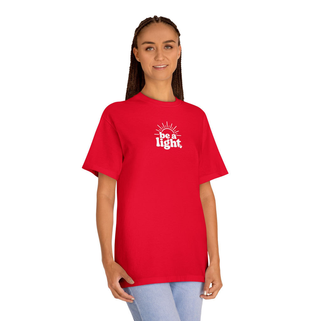 Kindness Matters Tee — "Be A Light" Floral Graphic T-Shirt
