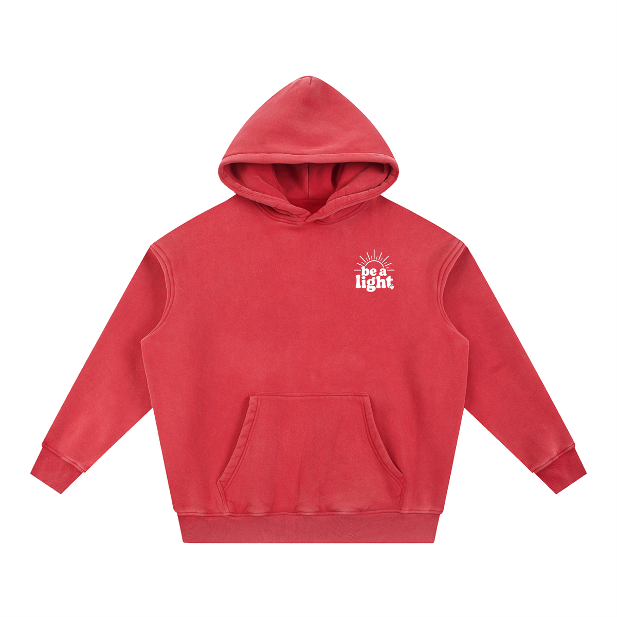 Snow Wash Fleece Oversize Hoodie