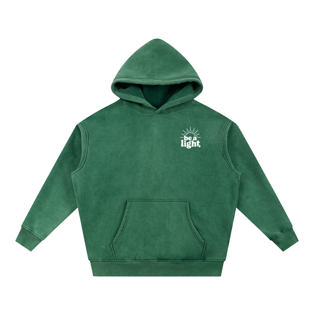 Snow Wash Fleece Oversize Hoodie