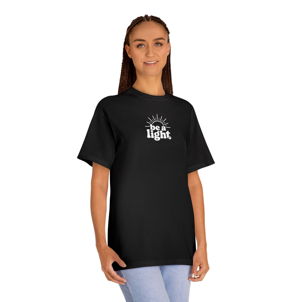 Kindness Matters Tee — "Be A Light" Floral Graphic T-Shirt