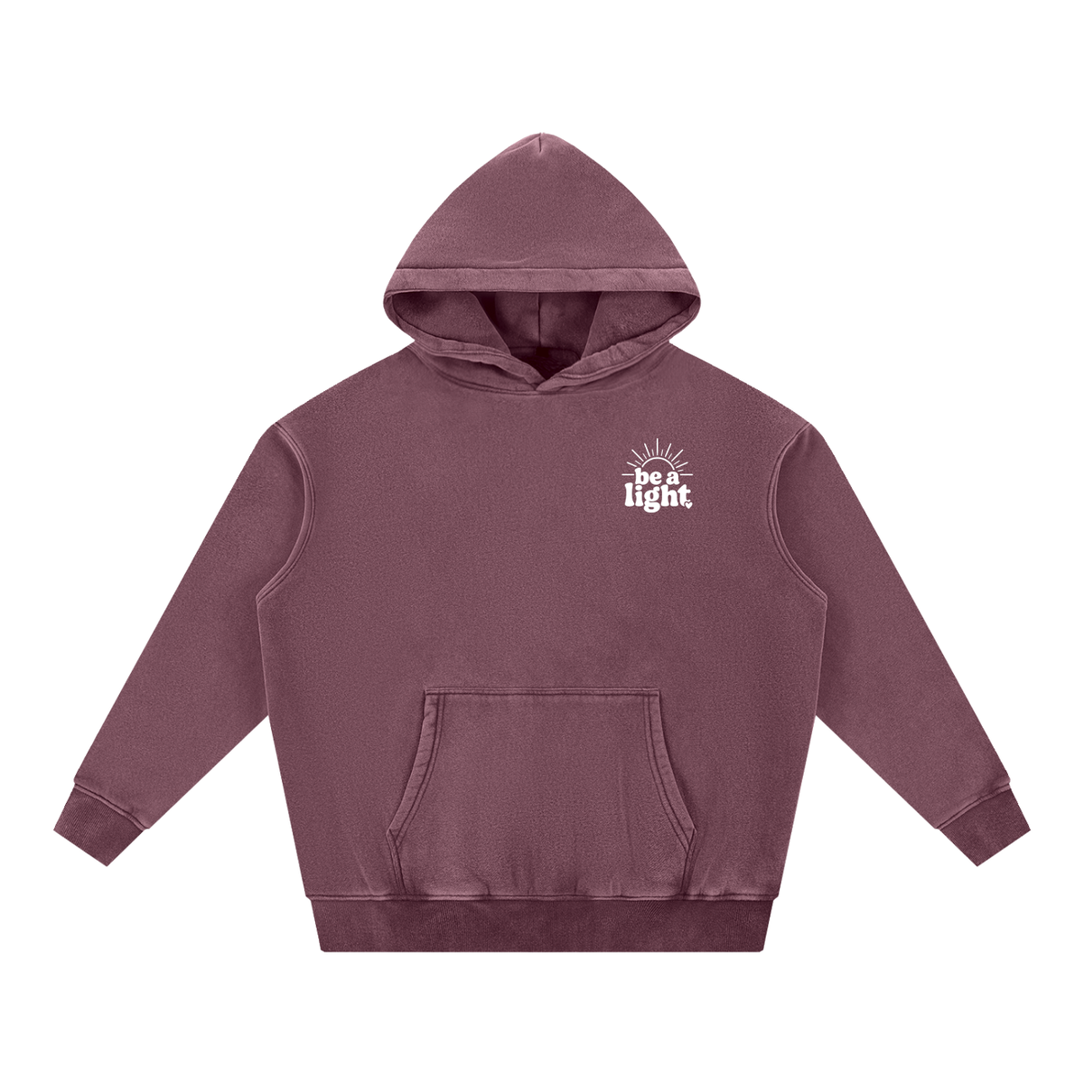 Snow Wash Fleece Oversize Hoodie