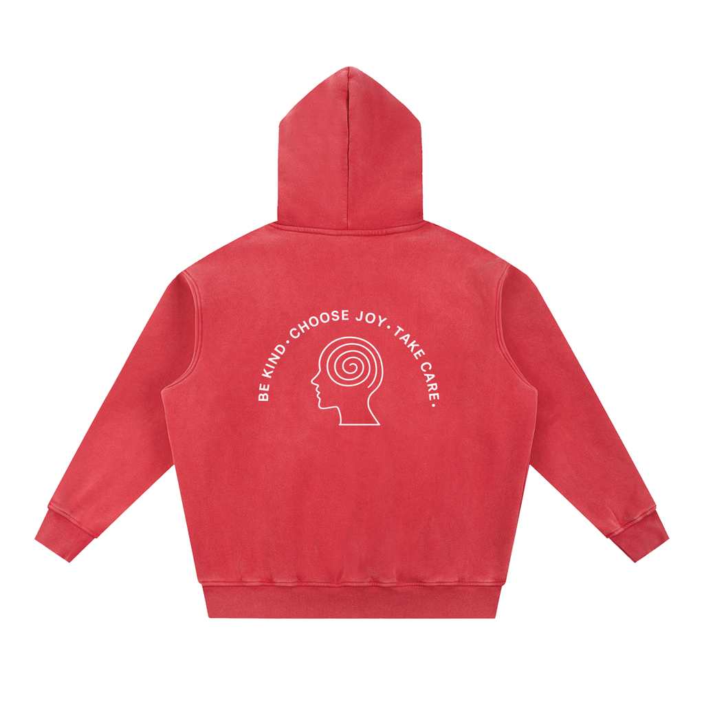 Snow Wash Fleece Oversize Hoodie