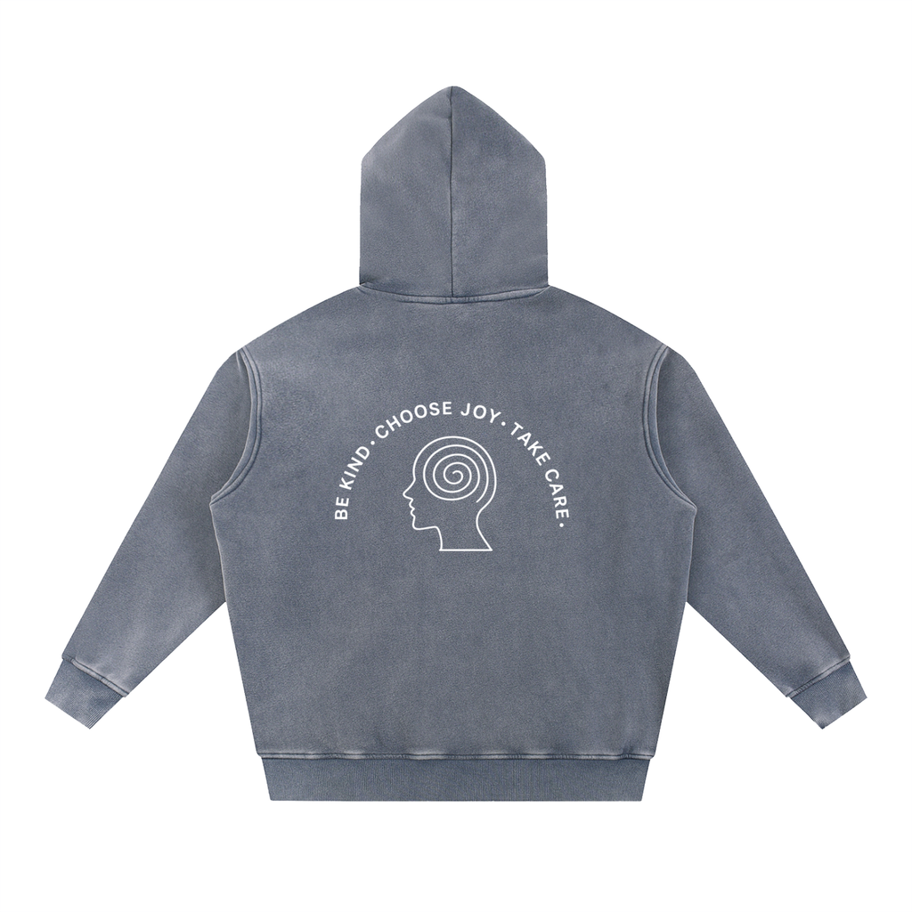 Snow Wash Fleece Oversize Hoodie