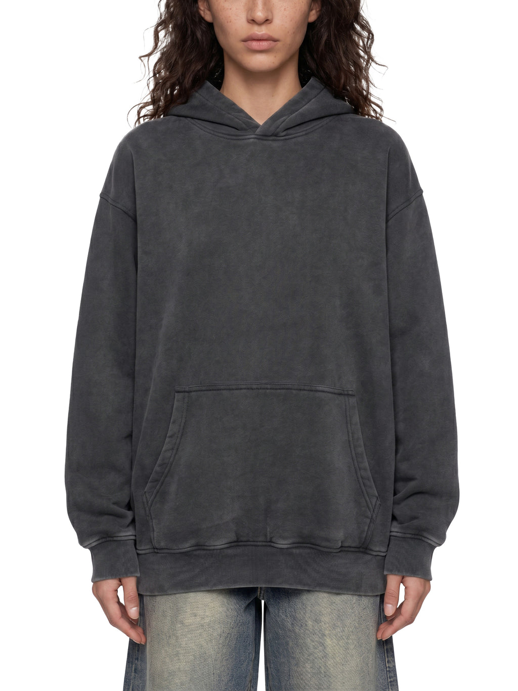 Snow Wash Fleece Oversize Hoodie
